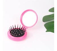 Tiiiopkvvv Specchio pieghevole Airbag compatto tascabile portatile da viaggio spazzola per capelli specchio da trucco (colore: B, dimensioni: 6,5 x 6,5 x 2,8 cm) (A 6,5 x 6,5 x 2,8 cm)