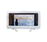 Tiiiopkvvv Supporto per telefono da bagno da 15,2 cm, supporto per telefono da parete, portasapone, scatola portaoggetti per telefono, supporto impermeabile per orologio da doccia (colore: B) (C)
