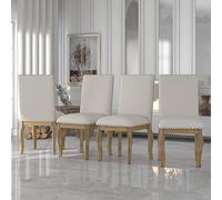 Tiiiopkvvv Tavolo da pranzo rotondo in legno con piano allungabile, elegante tavolo da cucina stabile, 106,7 x 106,7 x 76,2 cm (esteso: 147,3 x 106,7 x 76,2 cm (lunghezza x larghezza x altezza