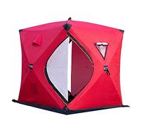 Tiiiopkvvv Tenda portatile per pesca sul ghiaccio per 3-4 persone, facile da montare, tenda da pesca invernale impermeabile e antivento, con borsa per il trasporto, attrezzatura da pesca all'aperto