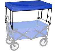 Tiiiopkvvv Trolley tenda pieghevole da esterno a spinta portatile carrello accessori carrello - tenda baldacchino adatto per il tempo libero campeggio all'aperto picnic spiaggia pesca (colore: A) (blu