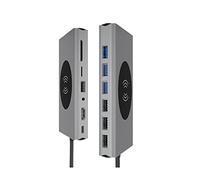 Tiiiopkvvv USB Tipo C Collettore USB 3.0 THMI Distributore 4K 5 USB C Collettore TF SD Card PD