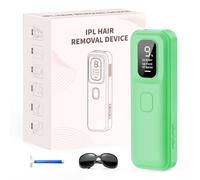 TIIMAGIC Epilatori Luce Pulsata, IPL Definitive Depilatore Laser - 3 modalità, 9 livelli di energia Depilazione Laser Indolore per Ascelle/Viso/Maglia, Donne/Uomini - Grün
