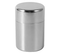 Tiiyee Barattoli da Tè, Barattolo di Tè Sfuso in Acciaio Inossidabile per la Casa con Doppio Coperchio Rotondo Ermetico Cucina Metallo Caffè Rotondi Contenitore Mini Contenitori Lattina Inox (S)