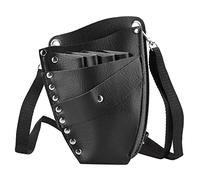 Tiiyee Custodia da Barbiere per Stilista, Supporto Cesoie Fondina Attrezzi Parrucchiere Borsa Clipper in Vita Marsupio Pelle Stilista Sacchetto Strumenti Parrucchieri Toelettatori Truccatori