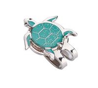 Tiiyee Golf Ball Marker Hat Clip, Clip per Cappello da Adatta Decorazioni Accessori Marcatore Palline in Acciaio Inossidabile Resistente Pennarello Pallina Tartaruga Divertente Magnetic Clamp Sport