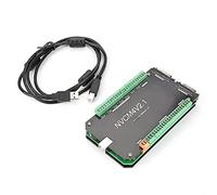 Tiiyee NVCM Controller CNC a 6 Assi MACH3 Scheda di interfaccia USB per interfaccia Motore Passo Passo Controller Scheda di Controllo del Movimento CNC con Forte capacità Anti interferenza