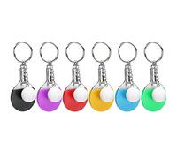 Tiiyee Portachiavi con Mini Racchetta da Ping Pong, Simpatico Chiavi Organizzatore Squisito Tasti Ciondolo Portafogli Pendente Chiave per Gli Amanti dello Sport Squadra Regalo di Compleanno