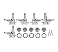 Tiiyee Sigillato Meccaniche per Basso, Set di Accordatori Basso Manopola 5 Corde Pedane Accordate Elettrico Sigillate Coda Avvolgimento Chiuso Musicali Parti Chitarra Bassi Pioli Accordatura (Argento)