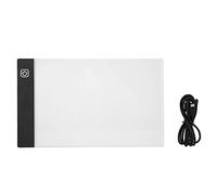Tiiyee Tavola Luminosa Per Disegnare, Lavagna Ricalcare Disegni Tavolo Disegno A5 Disegnare Con Cavo Usb Led Light Pad Luminosità Regolabile Animazione Schizzi Progettazione Pittura A Diamante 5D
