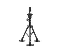 Tiiyee Treppiede per Parrucca, Antiscivolo Regolabile Treppiedi Testa del Manichino Supporto in Alluminio Parrucchiere Parrucche Testina Pratica Titolare Adatto Acconciatura Formazione Parrucchieri