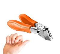 Tijeras Para Uñas De Los Pies Para Personas Mayores: Tijeras Inclinadas De Acero Inoxidable Para Uñas Gruesas | Equipo De Manicura Y Antisalpicaduras, Recortador De Uñas Gruesas Para Padres,