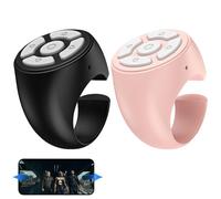 Tik-tok - Scroller wireless per le dita, con telecomando ad anello, 2 pezzi, con telecomando wireless a denti blu, per girare le pagine e controllare il telefono portatile [video game] [video game]