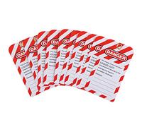 TIKATARER 10 Etichette di Sicurezza per Blocco e Tagout, Etichette di Pericolo di Non Azionare L'attrezzatura con Informazioni di Lavoro Scritte, per Carbone di Energia Elettrica