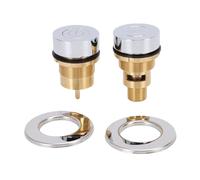 TIKATARER 2 Pezzi 39 Mm Interruttore a Pulsante Aria on off, Kit Interruttore Pneumatico per Smaltimento Rifiuti, Pulsante Aria Superiore per Lavello Multiuso in Rame per Vasca da Bagno Spa