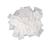 TIKATARER 200 Pezzi Paraspigoli a Forma di L per Scatole, Mobili | Protezione dagli urti, polipropilene, 2 mm, scanalatura centrale per la reggia, protezioni per i bordi in cartone, 57 x 50 mm