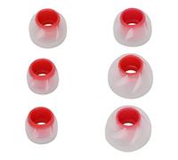 TIKATARER 3 Paia di Auricolari di Ricambio, Tappi per Le Orecchie in Morbido Silicone, Auricolari con Isolamento Acustico con Design a Spirale, Compatibili con con Foro Sonoro da 4,5-6,5 Mm (Rosso