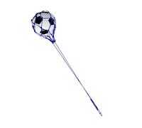 TIKATARER Allenatore di Calcio, Elastico Allenamento di Calcio Pieghevole in Nylon Rinforzato con Trainer di di con Cinturino Regolabile per Le Prove di (Blue)