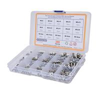 TIKATARER Assortimento Kit Bullone, 300 Pezzi di Dadi per Rondella Kit per Bulloni Metrici 304 Vite a Testa di Padella in Acciaio Inossidabile per Professionisti