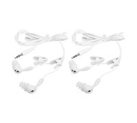 TIKATARER Auricolari Cablati Impermeabili IP68 da 3,5 Mm, Cavo da 39 Pollici con 3 Clamp/Holder, Auricolari con Isolamento Acustico, 4 Dimensioni delle Punte per il Nuoto, il Surf, la Corsa, la