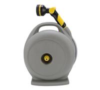 TIKATARER Avvolgitubo da Giardino Retrattile, Avvolgitubo da Esterno Portatile in Plastica, Avvolgitore per Rubinetto Premium, Ideale per l'irrigazione del Giardino, il Lavaggio dell'Auto e il