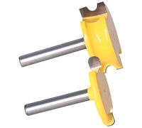 TIKATARER B Bit Router Track, Bit Router 2 Pcs Set 1/4in T Slot Gambo Gambolo Giallo Rooter Giunto di per la Lavorazione del Legno