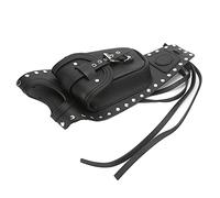 TIKATARER Borsa del Serbatoio Motociclistico, Sacca per Vasca per Vasca per Moto Tamponne Vaso per per Coda di Coda in Pelle Artificiale Nera Adatta per XLX1000 XL1200X XLH883