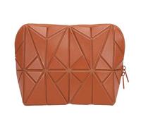 TIKATARER Borsa per Trucco Terra, Organizer Cosmetico Viaggio Pieghevole con Base Rigida e 2 Divisori Rimovibili, Borsa Esterna in Nylon Impermeabile con Funzione Organizzativa, Ideale per Articoli