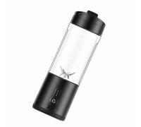 TIKATARER Bottiglia del Frullatore, Blender Portatile USB Cavo 6 Lame Juicer Cucina, Ufficio, Palestra (BLACK)