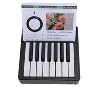 TIKATARER Calendario per Pianoforte in Miniatura, Design Squisito Design Giocabile Ornamento da Scrivania Musicale con Canzoni di Fama Mondiale, Materiale Plastico Premium, Unico per gli (BLACK)