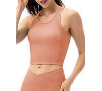 TIKATARER Canotte con Reggiseni Incorporati, Top a Canotta per Donne Incorporato in Reggiseno Reggiseno in Tratto da Yoga Sport Sport Canotta per le Donne Allenamento in Palestra Tennis (Piccolo)
