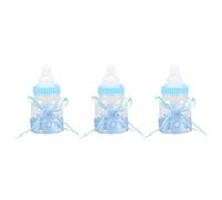TIKATARER Caramella per Baby Biberon, Bottiglie a Piena 24 Pezzi di Bottiglie di Caramelle Dolci Mini per Bambini con per Bambini per Baby Shower per Ragazzo Ragazza Neonato (BLUE)