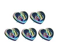 TIKATARER Cattura Blocco Hardware in Metallo, Blocco Borsetta a Forma di Cuore Design Hardware Bloccaggio Colorato Classico Fibbia della Chiusura a Forma di Cuore per Sacchetti di Portafogli