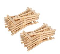 TIKATARER Cavalletto, 20pcs 4.3 X 7,5 Pollici di Cavalletto Disegno Arte Mini Mostre di Legno per la Visualizzazione di Eventi di Matrimonio Opaco