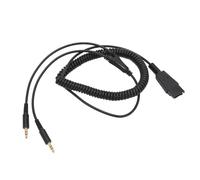 TIKATARER Cavo per Cuffie, Disconnessione Rapida a Cavo da 3,5 Mm QD a Doppio Cavo Adattatore da 3,5 Mm Cavo Audio Cavo Ausiliario per Cuffie per Scheda Audio PC