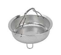 TIKATARER Cestino a Vapore in Acciaio Inossidabile con Manico Pieghevole, Inserto a Vapore Multi -scopo per Pentola di (M 25x25x10.5cm / 9.8x9.8x4.1in)