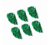 TIKATARER Cheer Pom Poms, 6 Pezzi 7 Colori Cheerleader Pom Poms Streamer per Animali Domestici Accessori per Lo Spirito di Allegria con Cinturini da Polso, Fiori di Ballo per Giochi (Green)