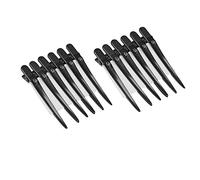 TIKATARER Clamp/Holder per Capelli per lo Styling, Clamp/Holder per Impugnature per i Capelli Che Sezionano le per Fatturati con Anatra con Ad Alta Tensione Primavera 12pcs 9 Cm a Colori in Acciaio