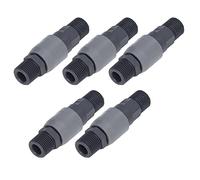 TIKATARER Connettore Rapido, 5 Set di Raccordi Rapidi Autobloccanti, Adattatore Rapido, Raccordo Tipo C, Tubo Flessibile Tipo C, Raccordo per Macchinari Ed Elettronica (SM+PM-40)