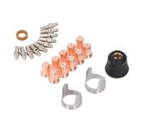 TIKATARER Consumabili per Taglierina Al da 24 Pezzi, Kit Ugelli per Elettrodi in Ottone, Coperture Protettive e Kit Guida di Supporto per la Manutenzione dell'attrezzatura per il Taglio Al