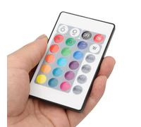 TIKATARER Controller per Strisce LED Wireless a 24 Tasti, Controller Mini USB IR RGB con Uscita 6A, Accessorio per la Regolazione della luminosità, Ideale per Luci Decorative e Wallwasher (#1)