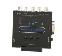 TIKATARER Convertitore Componente RGBS VGA SCART a YPBPR, per SFC N64 MD Saturn Ingresso SCART RGBHV con Colore Regolabile per Giochi retrò Supporta 480i 480p 576i 576p 720p 1080i 1080P
