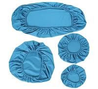 TIKATARER Coperchio di Sedia Dentale Elevata, Maniche Lavabili Kit Protezione per Poggiatesta Cuscino con Kit di Copertura Completa per Cliniche Dentali (azzurro)