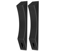 TIKATARER Cuneo del Bilanciere, 2 Pezzi 23,2x4,5 Cm Silicone Bulbell Scaricò Piastre Antismission per Bilanciere per e Allenamento con i Pesi (Black)
