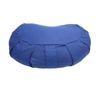 TIKATARER Cuscino Meditazione a Mezza Luna Cuscino Yoga Supporto per Seduta Pavimento con Scafi di Grano Saraceno per Casa, Ufficio e attività all'aperto |Design Curvo Ergonomico, Portatile e (NAVY)