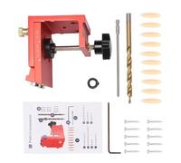 TIKATARER Dima Regolabile per Fori a Tasca con Guida Angolata a 15° con Punte a Gradini e Regolazione della profondità da 0,47 a 1,77 Pollici, per L'unione di Pannelli di Legno.