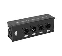 TIKATARER Extender XLR a Ethernet, Convertitore Ethernet Audio XLR in Metallo a 4 da 14,7x4,2x5 Cm per Audio Dal Vivo in Studio (maschio a 3 pin)