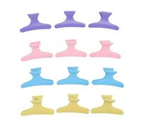 TIKATARER Fermagli per Capelli, 24 Fermagli Professionali a Molla con Design a 9 Denti, in Plastica con Bordi Lucidi con Tenuta, Ideali per Acconciature, Colorazioni e Trattamenti per il Viso in