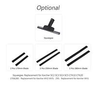 TIKATARER Finestra di Vetrina, Piccola Spremitura di Squeegee in Gomma per la Pulizia della Finestra per le Porte della Doccia Specchi Finestre (2 PC da 250 mm lama)