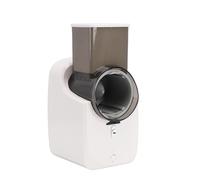 TIKATARER Grattugia Elettrica per Formaggio, Affettatrice Elettrica con 4 Lame Intercambiabili, Staccabile e Facile da Pulire, Grattugia per Formaggio e Insalata, Ideale per Carote, Patate e Cetrioli